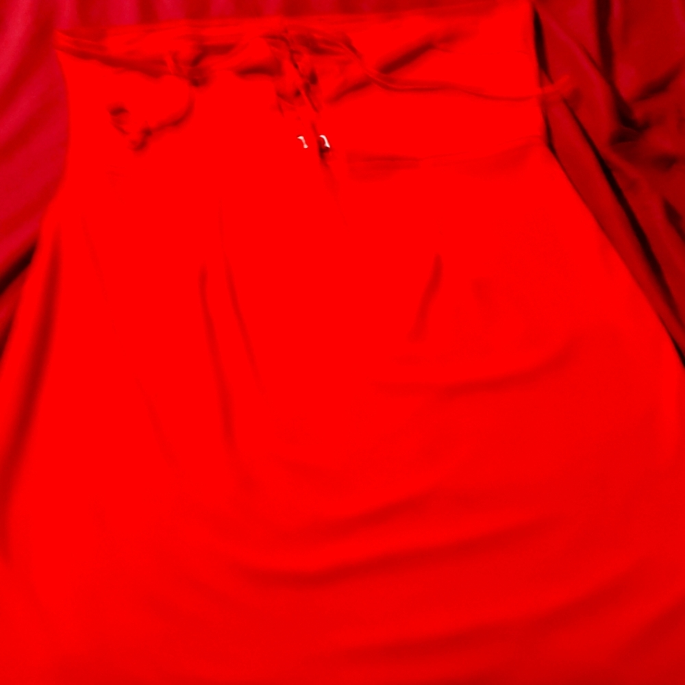 Red strapless dress size 18